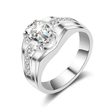 

Charms Rings For Men S925 Sterling Silver Fine Jewelry Oval Egg Shape Bridegroom Wedding Engagement Ring Hombres Anillo