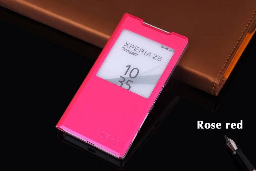 Умный 360 флип-чехол кожаный чехол для sony Xperia Z5 Compact/Z5 mini E5823 E5803 чехол для телефона тонкий роскошный чехол