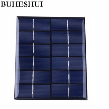 

BUHESHUI 2W 6V 330mA Mini Polycrystalline Solar Panel 2 Watt 6Vdc Small Resin Solar Cell Solar Module 110*136*3MM Free shipping