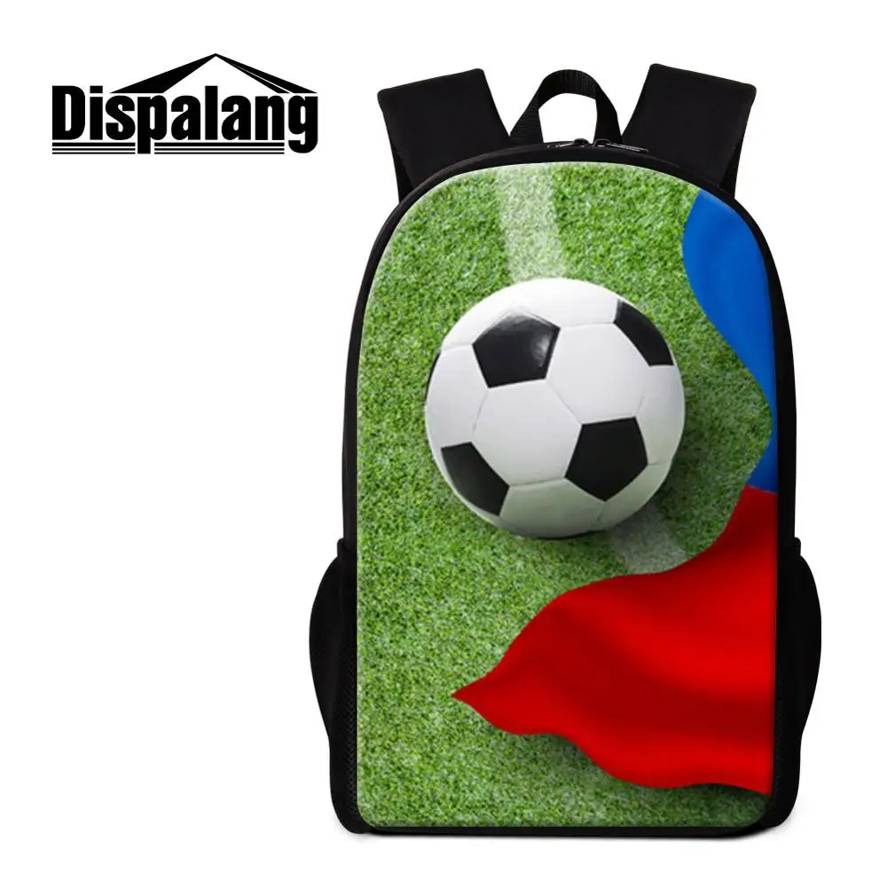 Dispalang Coolest Soccerl рюкзак для подростков мальчиков Студенческая сумка для путешествий Персонализированная сумка для девочек детский Mochilas дневной пакет - Цвет: Зеленый
