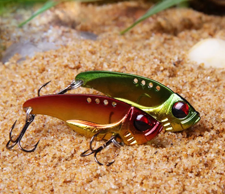 The simulation Metal bait 5 pieces Vibration Metal Fishing Lures Vib