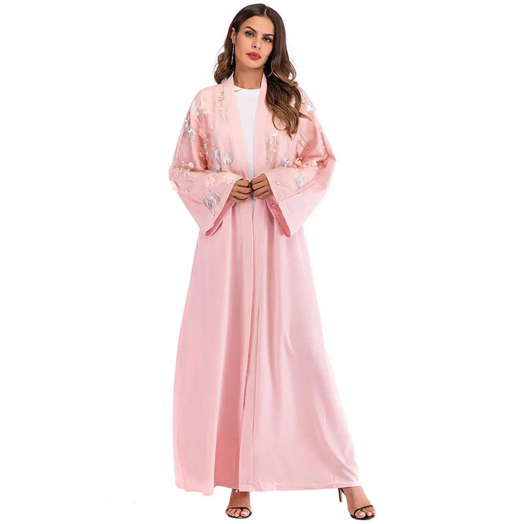 Qatar Caftan молитвенная одежда Tesettur Elbise женские этнические халаты abaya исламский мусульманский стиль; Ближний Восток Бандажное платье макси KaftanY56 - Цвет: OK