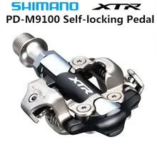 SHIMANO Deore XTR PD M9100 педаль SPD MTB велосипеды самофиксирующаяся Педаль Горный велосипед бесклипсовая M9100 педали и бутсы коробка