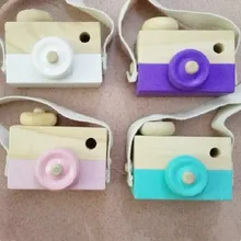 Cute Cartoon Wooden Camera Toys For Baby Kids Room Decor Furnishing Articles Child Gift Photo Props
