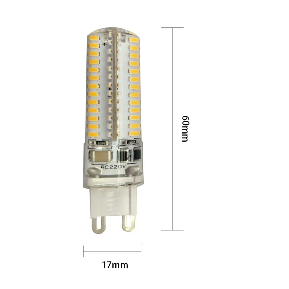 5 шт G9 светодиодные лампы 12 W 104LED Теплый/естественно/холодный белый мини-светодиодные лампы AC220V/AC110V люстра заменить галогенные лампы