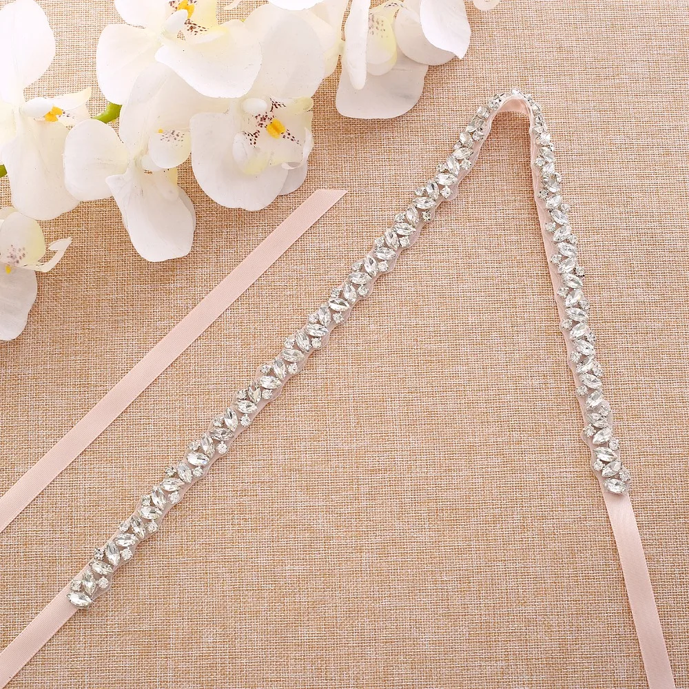 SESTHFAR Beaded Rhinestones Wedding Belt crystal belt Pearls Bridal Belt for Dress Wedding Accessories bridal waistband