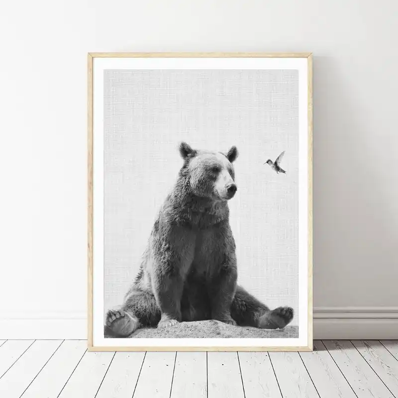 black bear nursery decor