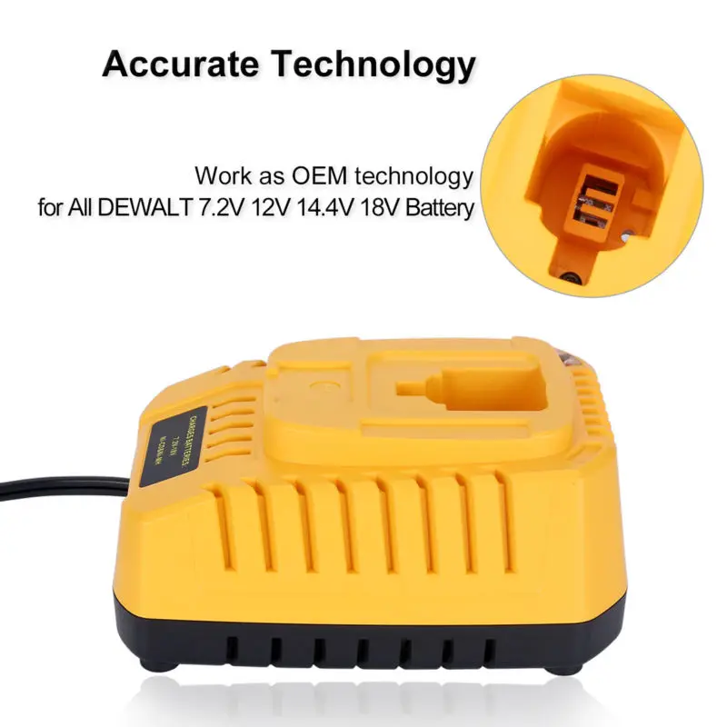 Зарядное устройство 2 а для аккумуляторов Dewalt 18 в 7 12 В 14 4 Ni CD MH DE9057 DC9071 DC9091