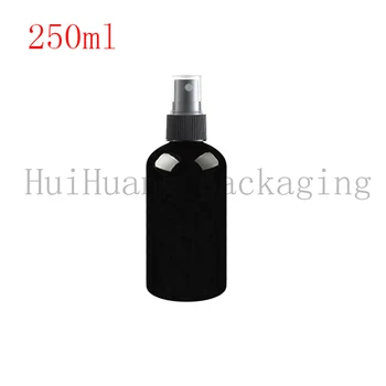 

30pcs 250ml black Plastic Portable Spray Bottle Empty Perfume Bottles Refillable Mist Pump Perfume Atomizer Travel Accessories