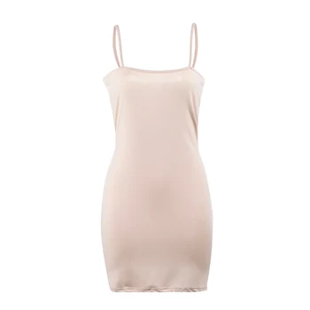 

Women Pure Slim Strappy Sexy Bodycon Dresses Ladies Summer Basic Mini Dresses