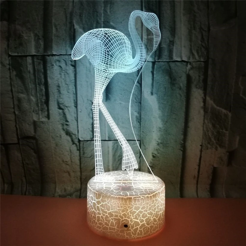 Flamingo 3D night light (1)