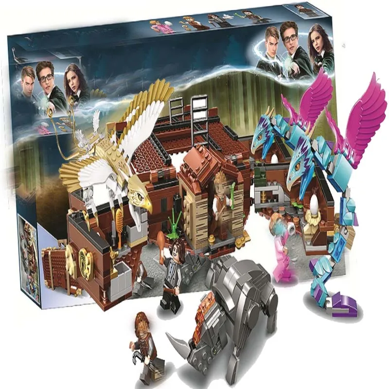 

778pcs Fantastic Beasts Newt's Case Magical Creatures Model Building Blocks Toys Bricks Harri Potter Compatible With Lego 75952