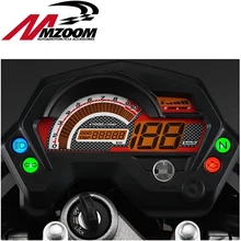 Motorcycle tachometer fz16 speedometer new abs lcd panel with light case for yamaha fz16