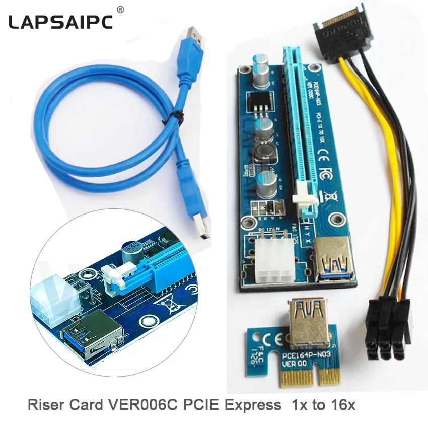 USB-удлинитель Lapsaipc VER006C PCI-E USB 3 0 6 контактов | Компьютеры и офис