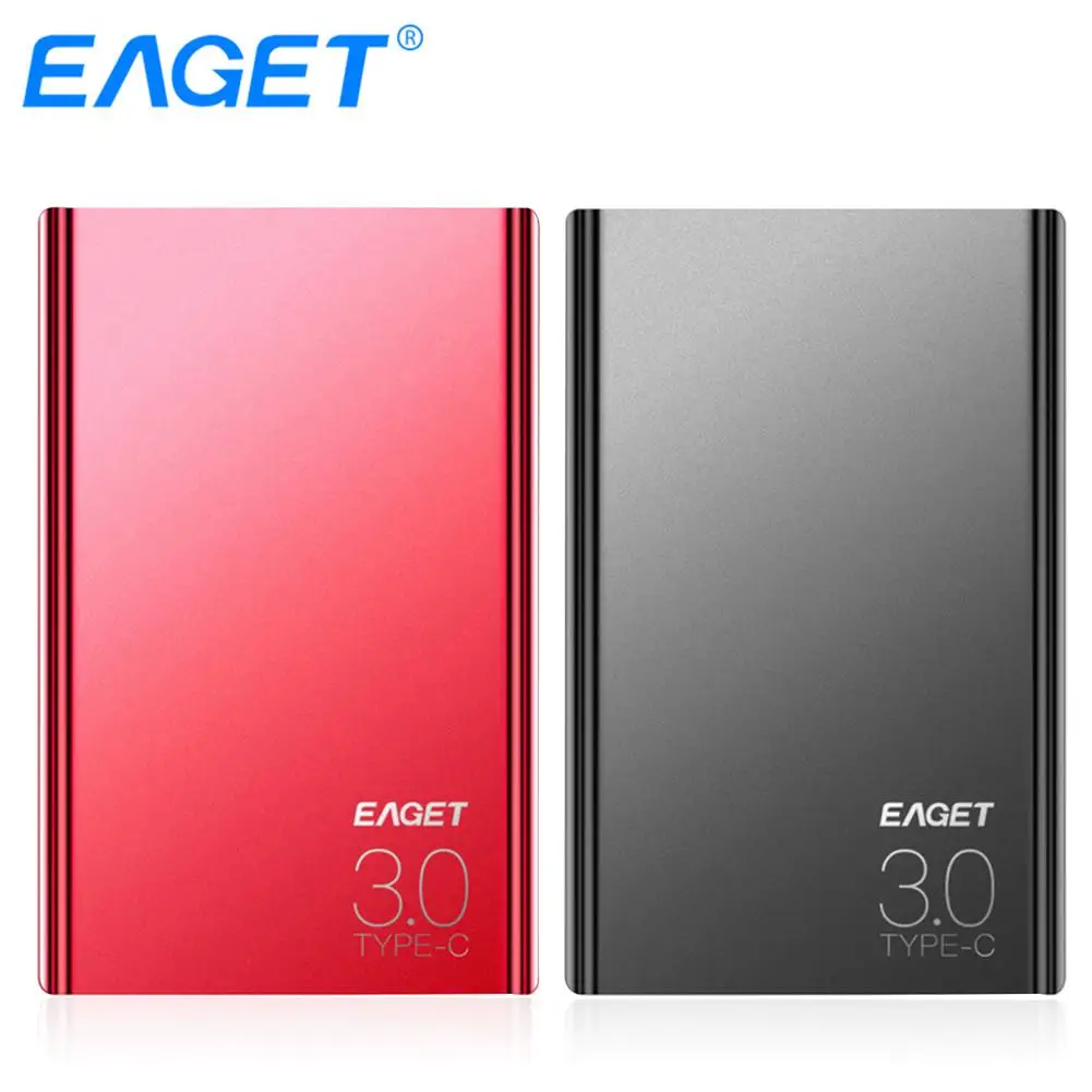 

EAGET G70 External Hard Drives 1TB HDD 2.5 inch High Speed Type C 3.0 Hard Disk Ultra-thin USB C Mobile HDD for Laptops Desktop