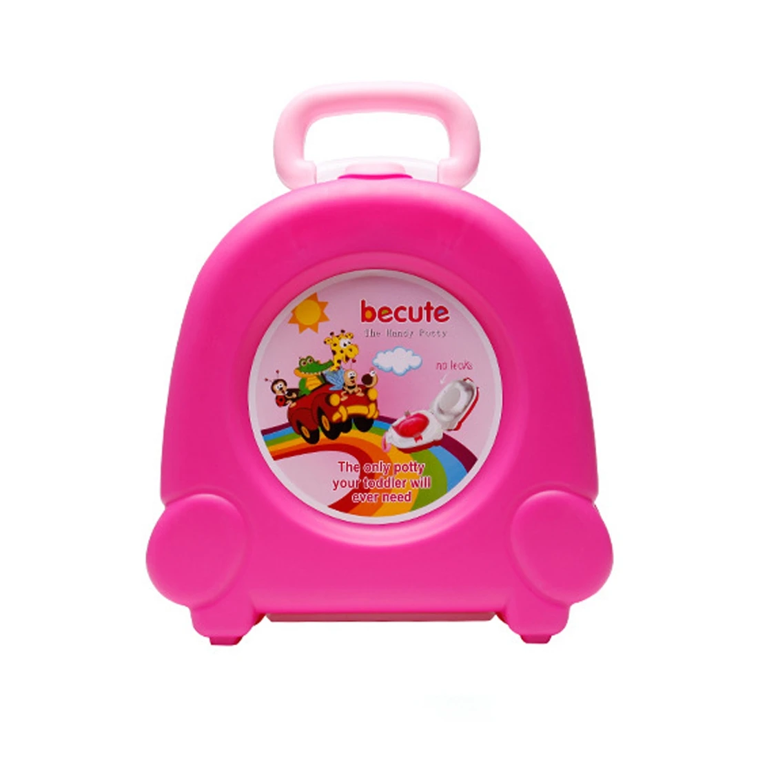 

Children's travel small toilet Children's portable toilet Travel travel portable car-mounted portable toilet pink