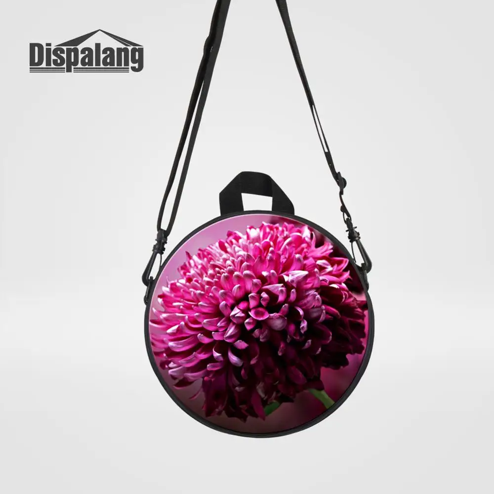Мини-сумки-мессенджеры с 3D принтом в виде хризантемы для девочек, милый цветок, рюкзак для детей, повседневный детский сад, через плечо, школьные сумки - Цвет: Серый