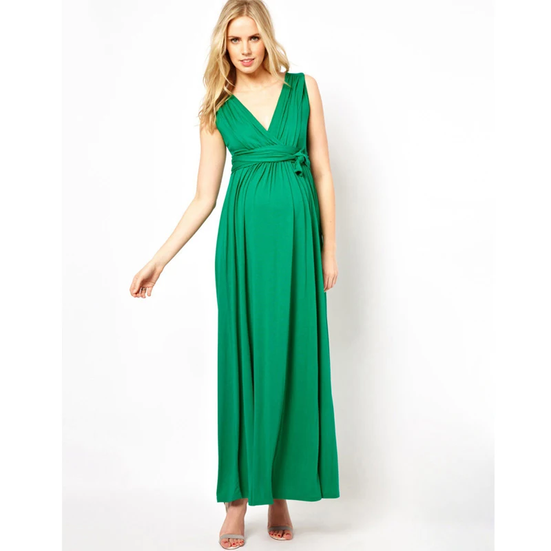 Deep V Maternity Maxi Dress for Pregnant Women Pregnancy Clothes Elegant Evening Gowns Pregnancy Prom Dress Red Green Vestidos Deep V Maternity Maxi Dress for Pregnant Women Pregnancy Clothes Elegant Evening Gowns Pregnancy Prom Dress Red Green Vestidos
