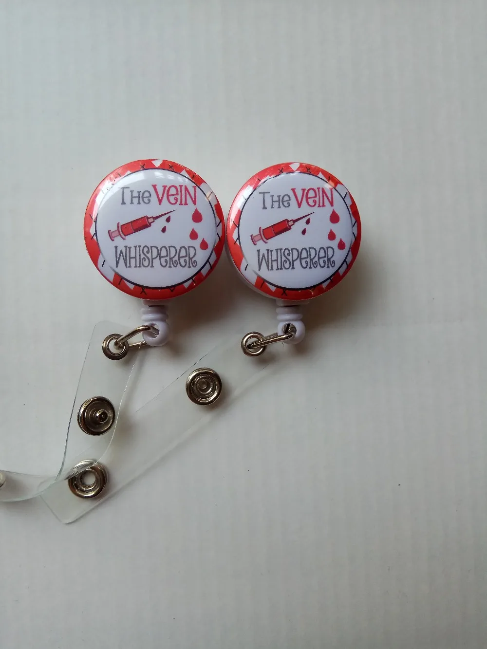 

The Vein Whisperer Phlebotomist- Nurse Badge Reel 10pcs/lot