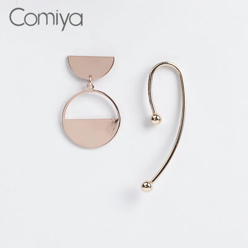 

Comiya Drop Earrings For Women Mujer Pendant Round Gold Color Zinc Alloy Korean Jewelry Indian Bijoux Brincos Dangle Earring