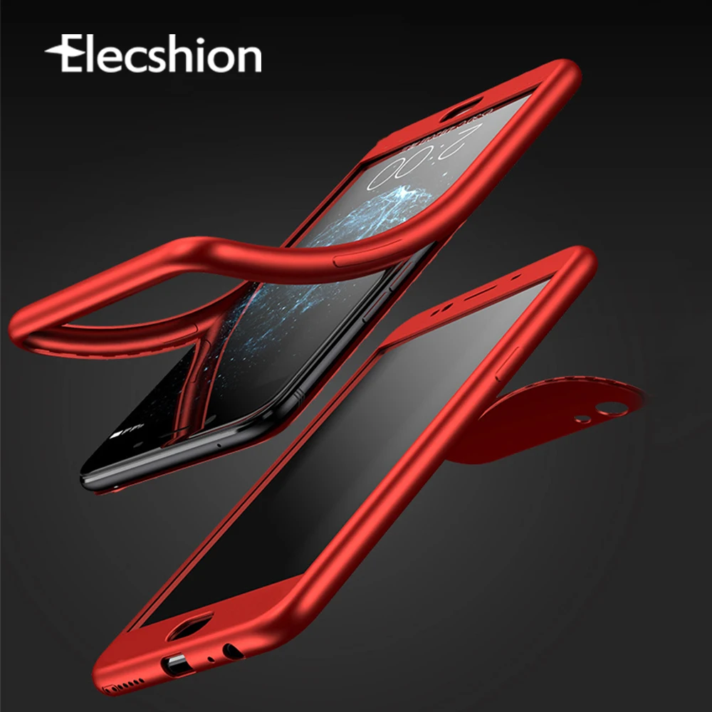 

Silicone Case For Iphone X 8 7 Plus 6 5 Fitted Cases Coque For Iphone 7 Funda Shockproof Luxury Phone TPU 360 Full Covers Bumper