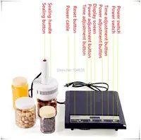 110V Manual Electromagnetic Induction PET Bottle Sealer Machine Aluminium Foil Induction Sealing Machine  Seal Size:20-100mm 2