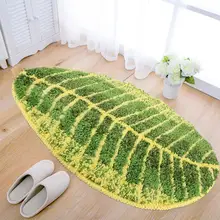 Коврики для кухни, ТАПИС, 1 шт., форма зеленого листа, коврик для двери, противоскользящий, для дома, кухни, ванной, декоративный ковер, для кухни, меховой