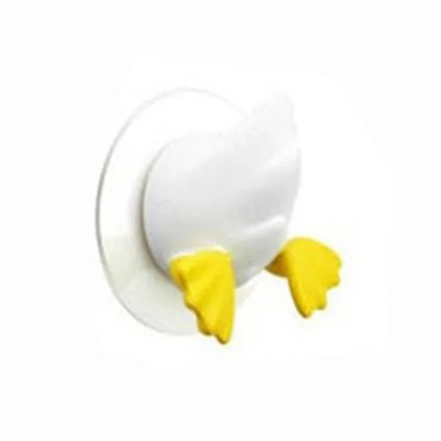 Декорационные крючки крюк для хранения для Ванная комната для кухни на присоске чашки хвост животного Форма Ключ вешалка для одежды - Цвет: white