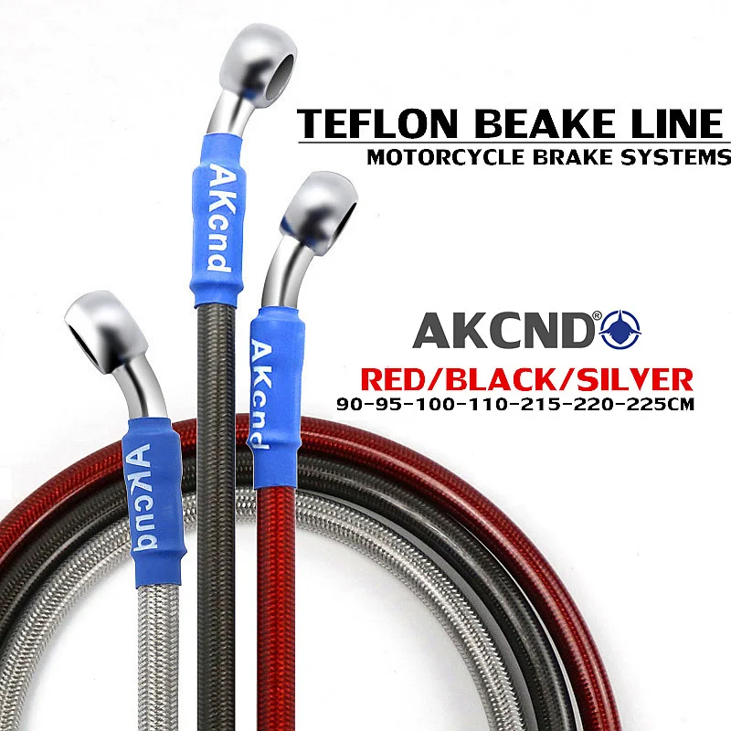 

Motorcycle Brake Oil Hose Braided Dteel Hydraulic Reinforce Brake Line Clutch Oil Hose Stainless Steel Braided pipeline 90-230cm