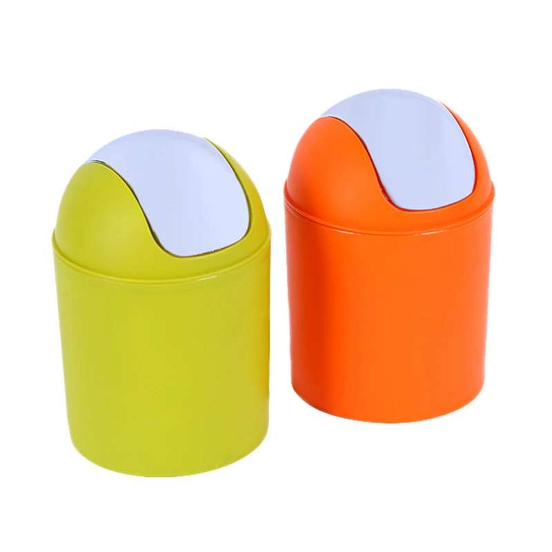 Mini cute trash environmental protection PP storage tank desktop office family car containers household items hot | Дом и сад