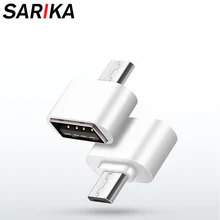 Sarika Мужской Micro USB к USB 2,0 Женский OTG адаптер для Xiaomi huawei Android мобильный телефон конвертер Mini Microusb OTG адаптер