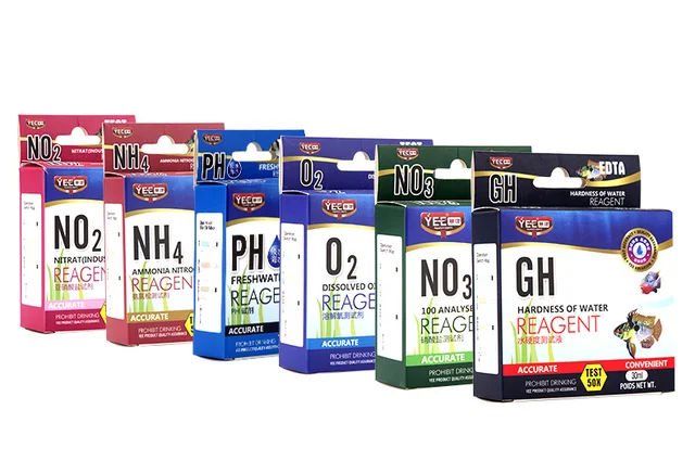 water test kit no2 nitrite no3 nitrate gh nh4 ph o2 aquarium water