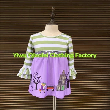 

New cartoon design clothes lovely Halloween baby Clothing Set hot sale girl dress