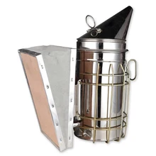 Пчеловодство, пчелиный дымарь высокого качества пчелы Пчеловодство курильщик оцинкованный лист с тепловой защитой+ воловья сильфон