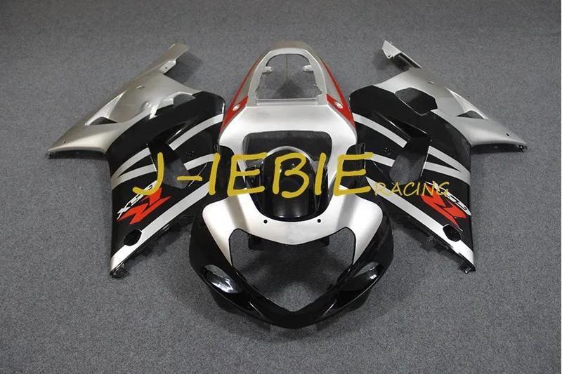 

Black silver Injection Fairing Body Work Frame Kit for SUZUKI GSXR 600/750 GSXR600 GSXR750 2001 2002 2003