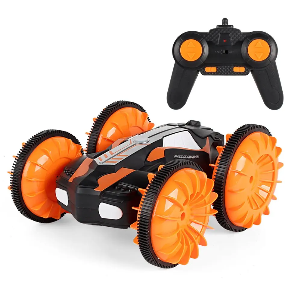 

LH-C013 2.4G Off Road Racing Climbing Truck Amphibious RC Stunt Car Waterproof 4WD Toy Remote Control 360' Rotation LED Light
