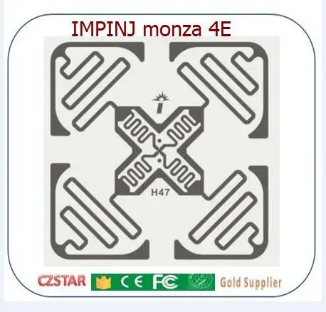 RFID Impinj Monza R6 электронные метки Impinj MR6 метки AutoTune Enduro Технология пассивный UHF тег наклейки таможенная печать - Цвет: monza 4E