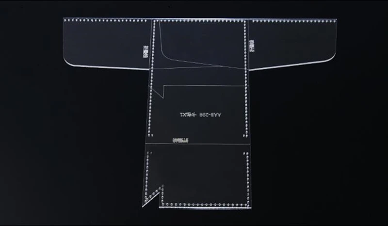 1 комплект Акриловый шаблон резки для DIY ручной работы короткий кошелек кожевенное ремесло кожаный шаблон простой дизайн 10*7,5*1 см