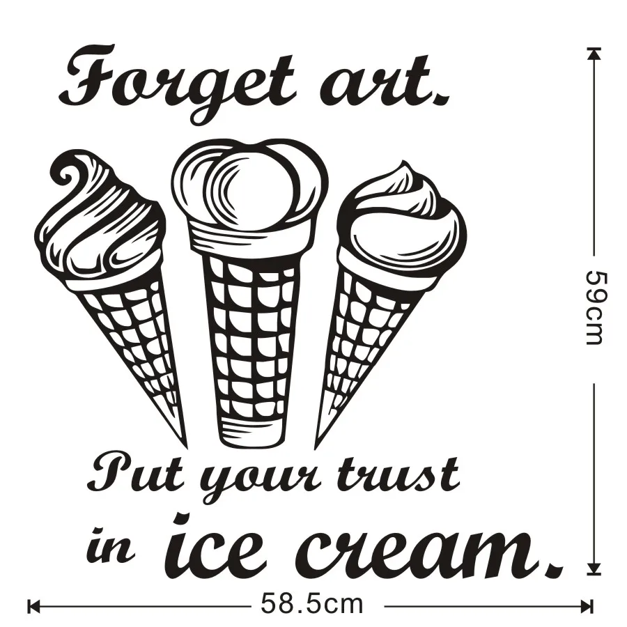 Dapur Lucu Kutipan Menempatkan Kepercayaan Anda Dalam Es Krim Vinyl