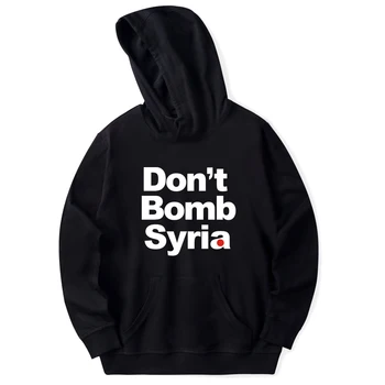

Fashion print Don't Bomb Syria Hoodies sweatshirts in Men/Women long sleeve Pullover Casual high quality autumn popular clothes