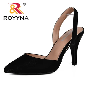 

ROYYNA 2019 New Fashion Style Women Shoes Sexy Pointed Toe Pumps Womens Ladies Shoe Zapatos Mujer High Heels Wedding Shoes