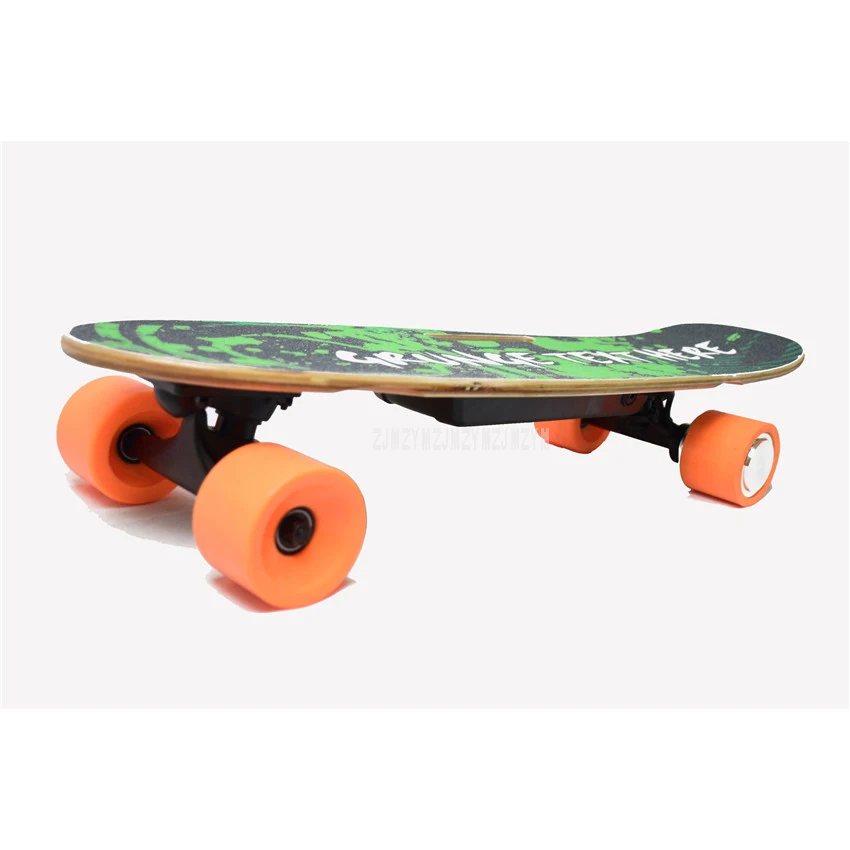 Perfect 150W 4-Wheel Electric Remote Control Skateboard Scooter Wood Longboard Skate Board Mileage 10-15km Kids Adult Street Board 110V 4