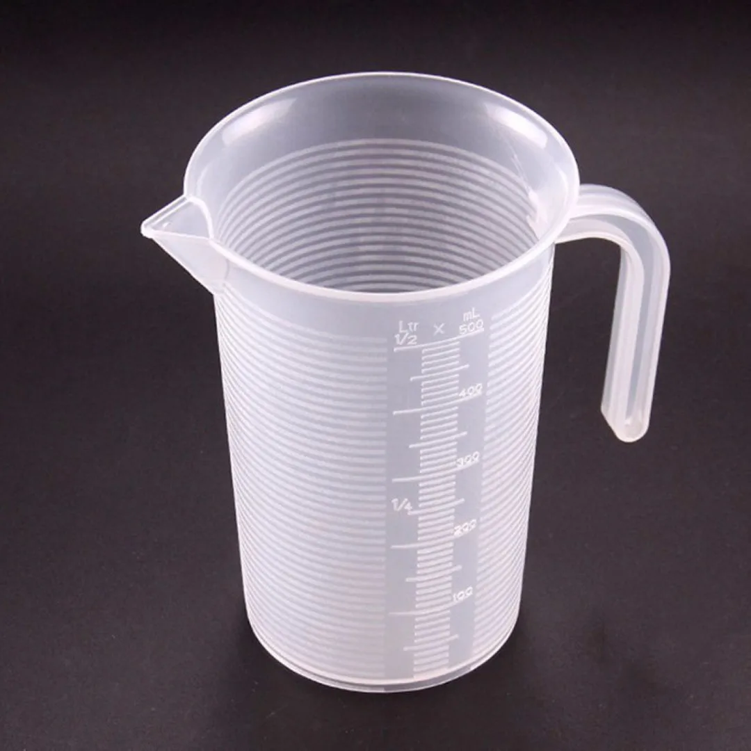 1pc Plastic Liquid Measuring Jug Cup Graduated Surface Cooking Bakery Kitchen Lab