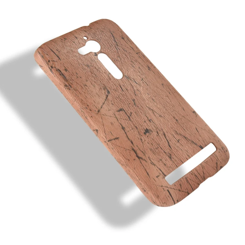 Asus Zenfone Go ZB500KL 5inch Wood grain PU leather +PC case_97