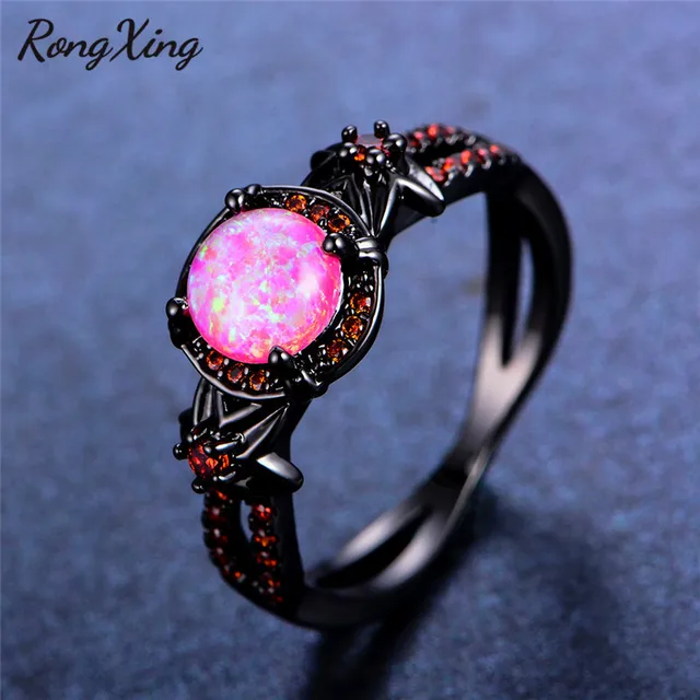 Pink gold rings for women black men brands new