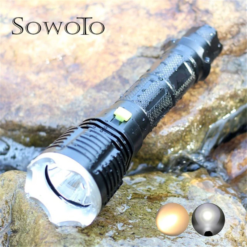 8000Lm XM L2 Diving Flashlight Powerful Waterproof Dive Underwater LED