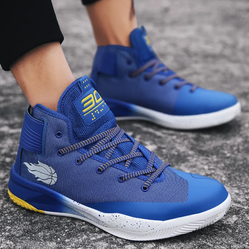 Tamaño grande 36-45 Baloncesto deporte de los hombres zapatos Air Mesh respirable cojín zapatillas Athletic botines zapatillas Baloncesto