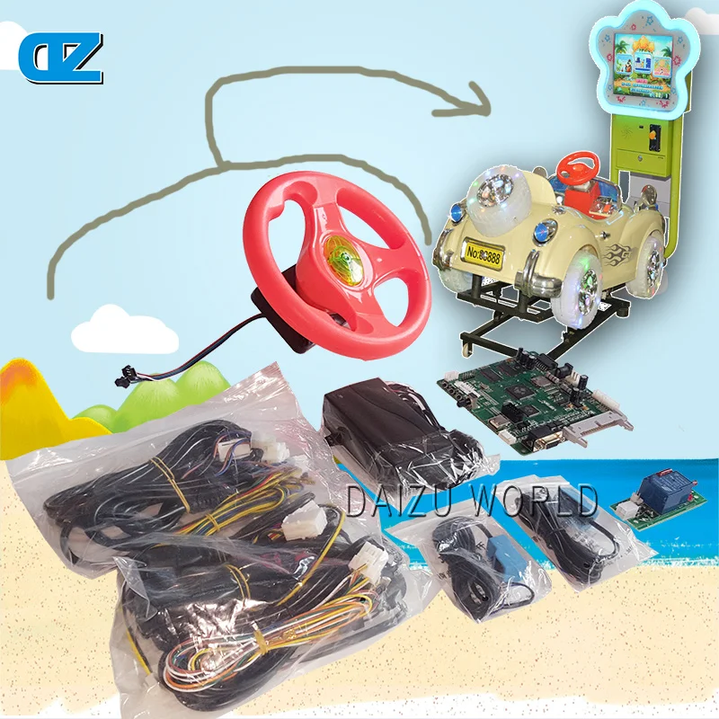 Kiddiy Ride Car Racing/комплекты материнской платы для видеоигр, материнская плата+ набор кабелей+ карта двигателя+ датчик+ колеса