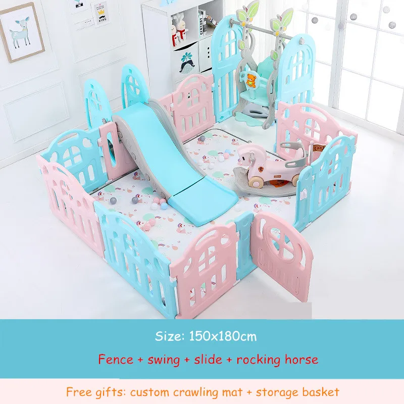 Kids Baby Fence Playground Indoor Family Amusement Park Baby Toddler Fence Safety Playpen for Baby Barriere De Securite Enfant Kids Baby Fence Playground Indoor Family Amusement Park Baby Toddler Fence Safety Playpen for Baby Barriere De Securite Enfant