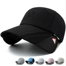 Новая мужская вытянутая усадка Удлиняющая Регулируемая Солнцезащитная шляпа для гольфа Гравитация Фолс для мужчин Спорт на открытом воздухе дышащая бейсбольная кепка